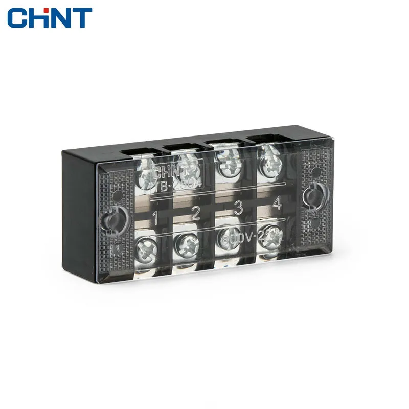 

CHINT Dual Row 4 Position Connection Terminal TB-2504 Group Type Connection Row Connection Terminal Link Row 25A