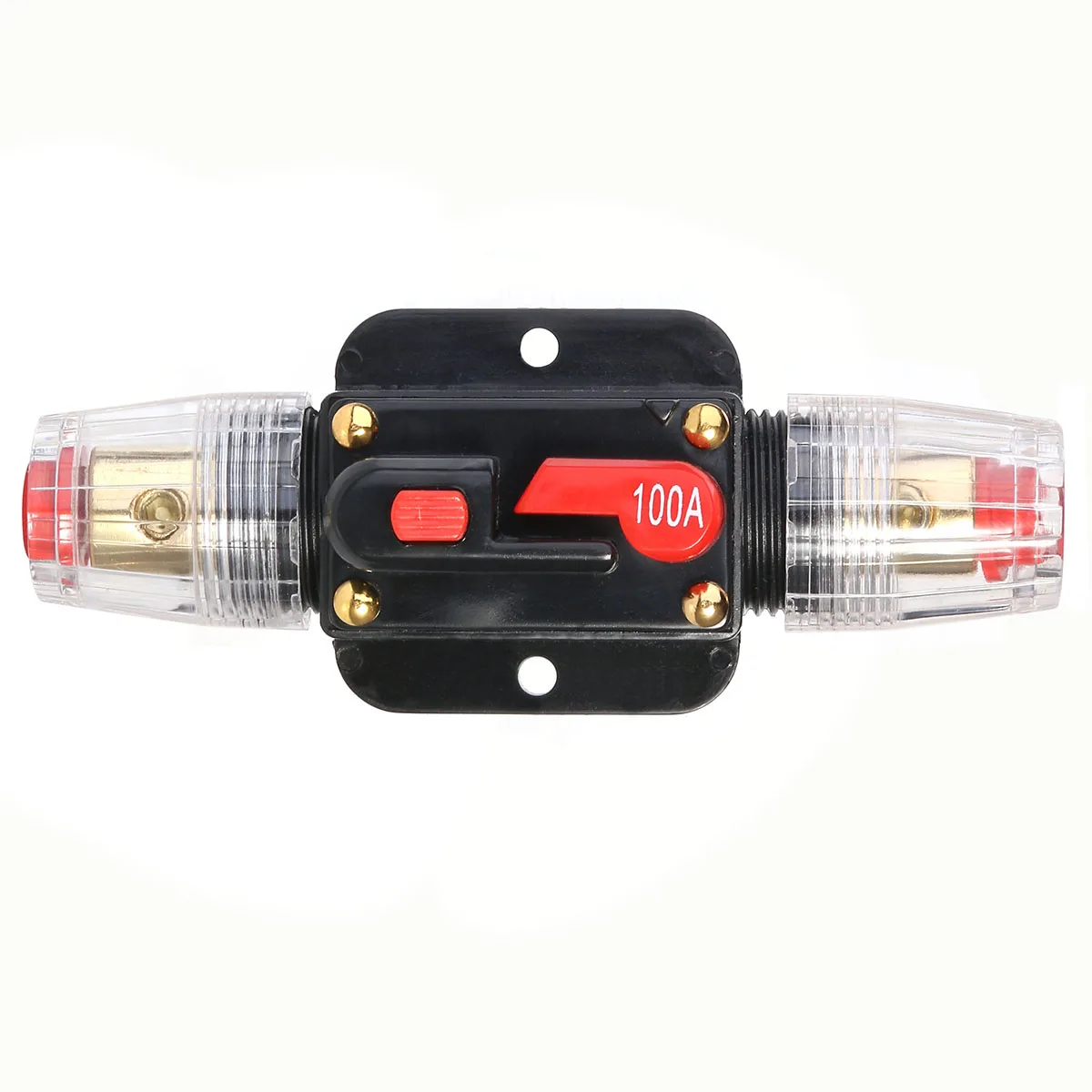 

1pc 100A Car Truck Audio Amplifier Circuit Breaker Fuse Holder Stereo Amplifier Refit Waterproof 12V-24V Fuse Adapter