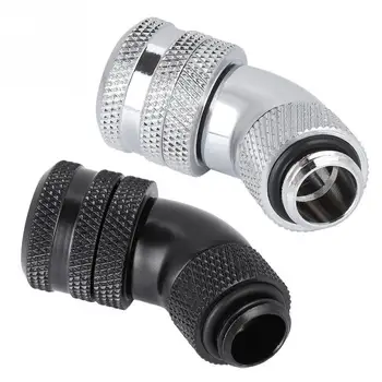 

G1/4 Thread Water Cooling Fitting 45 Rotary Elbow for 10 x 14 Hard Tube