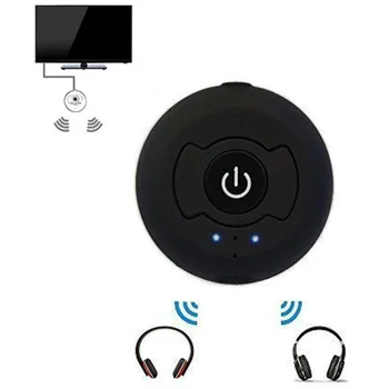 

Portable TV Bluetooth 4.0 A2dp Audio srereo Transmitter RCA/3.5mm Support Pairing Two Headsets Simultaneously for TV PC CD Pla