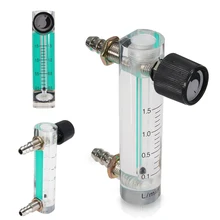 Расходомер воздуха кислородный расходомер воздуха 0-1.5LPM 1.5L расходомер с регулируемым клапаном для кислорода воздуха газа