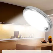 5 Вт 12В Светодиодная подсветка под шкаф ультра-тонкая круглая витрина подвесные светильники шкаф ручной переключатель ИК лампы CF441