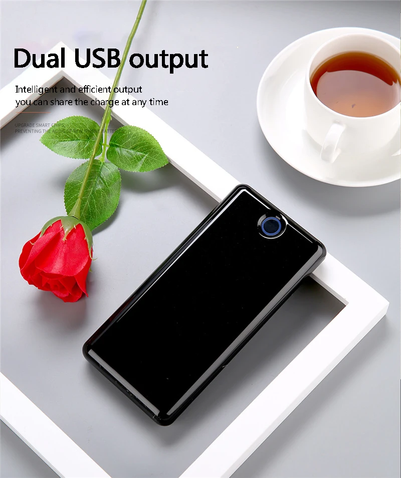 20000 mAh банк питания USB C QC 3 0 портативное зарядное устройство двойной внешний