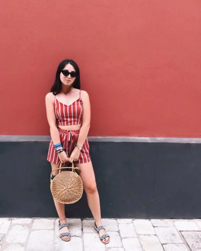 

ZAFUL Summer Women Set Striped Slip Crop Top Belted High Waist Shorts Two Piece Sets Casual Sweet Women'S Sets 2018 Clothing