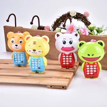 Детские игрушки электронный игрушечный телефон детские животные звучащие вокальный музыкальный мобильный телефон развивающие Обучающие Игрушки для маленьких детей