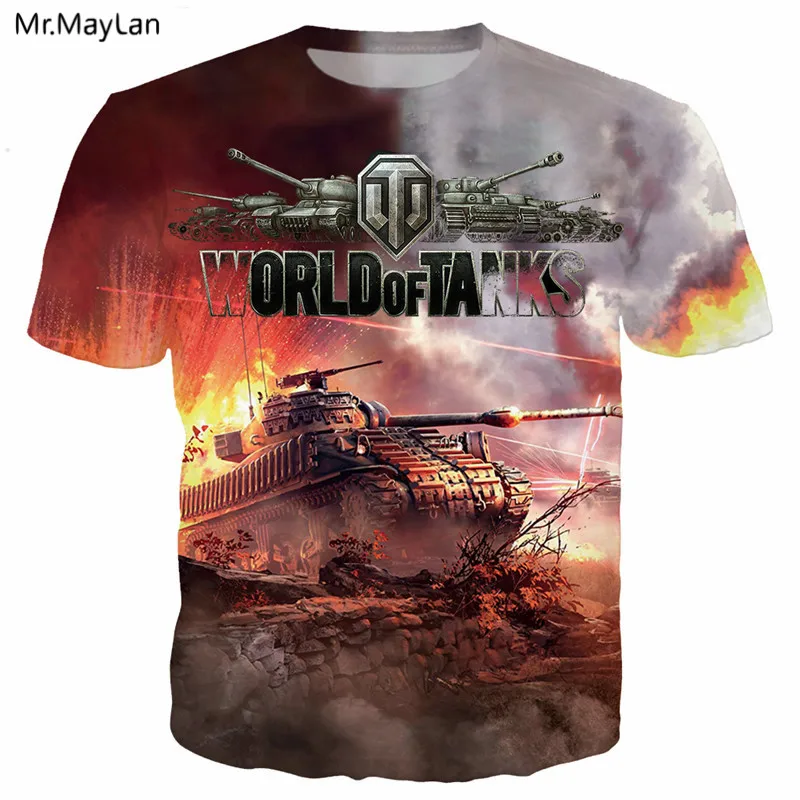 3D Print Game World of Tanks Military T shirt Men/women Hip Hop Streetwear T-shirt Man Cool Tshirt