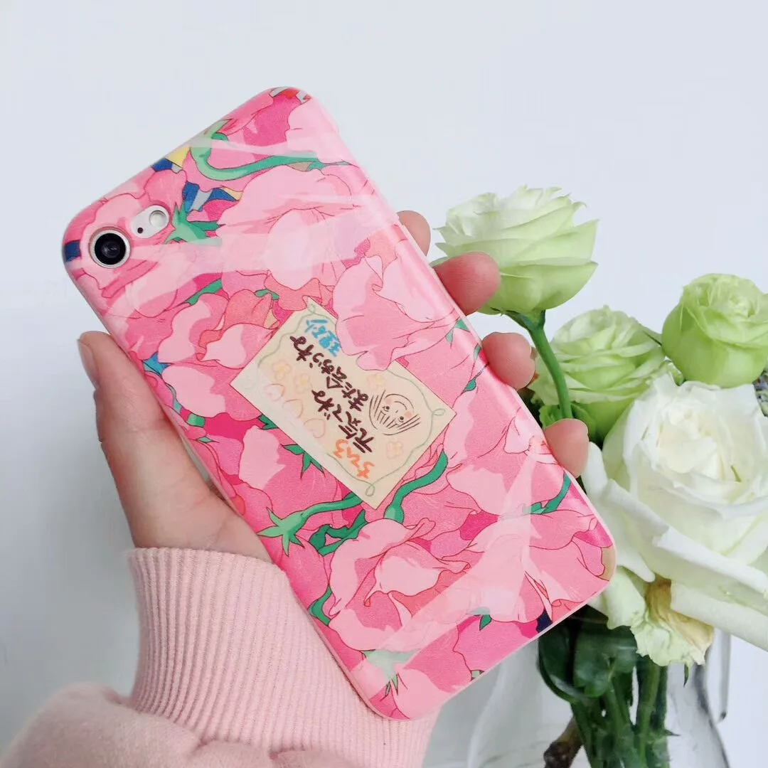 Cute Phone Cases for IPhone XS XR Max X 6 6S 7 8 Plus MAX Cartoon Spirited Away Soft IMD Back Cover Coque Shell |