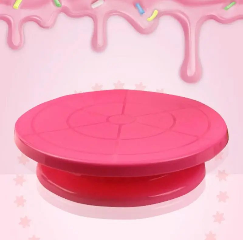 

Cake Turntable Rotating Anti-skid Cake Decorating Turntable Cake Smoother Rotary Table Round Cake Stand Kitchen Baking Tool