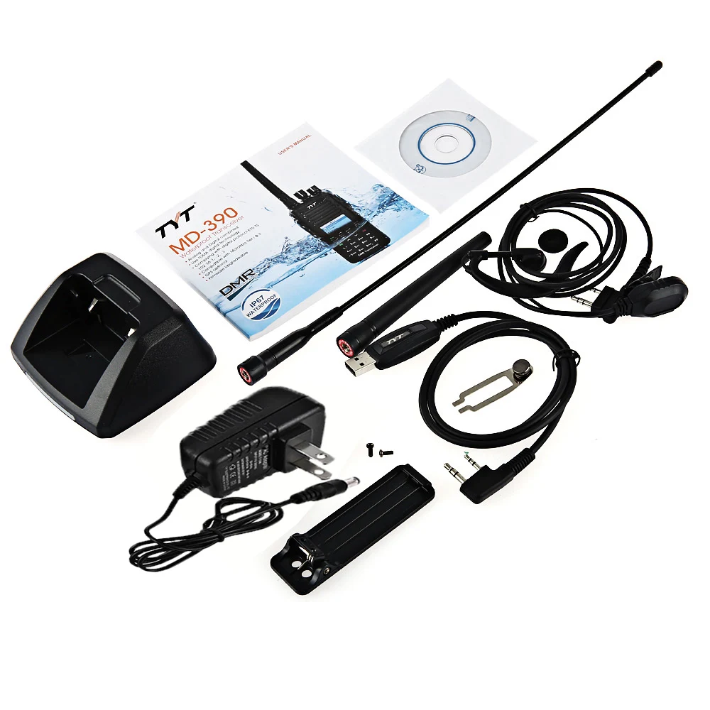 TYT MD 390 DMR IP67Handheld водонепроницаемый приемопередатчик цифровая рация gps 1000 Каналы