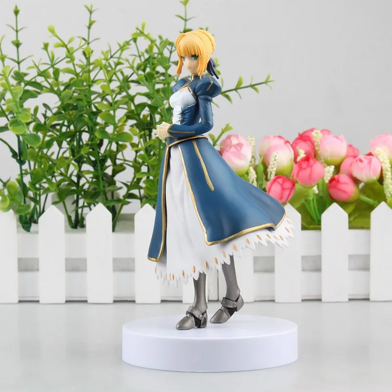 Fate Grand Order Saber синее торжественное платье фигурка японского аниме модель милые