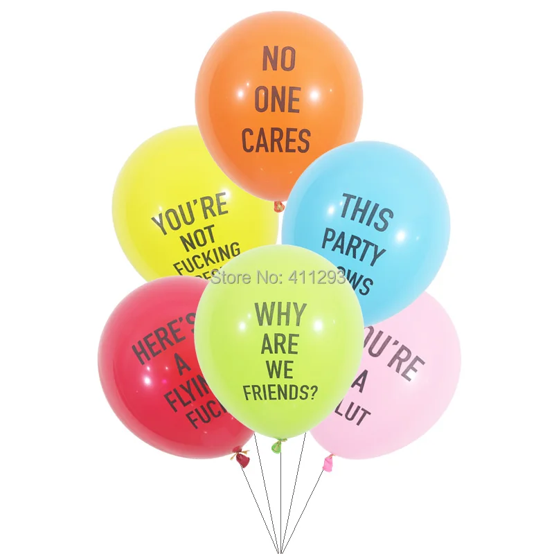 12 шт./партия Смешные воздушные шары на день рождения девичник вечерние украшения крутые шары