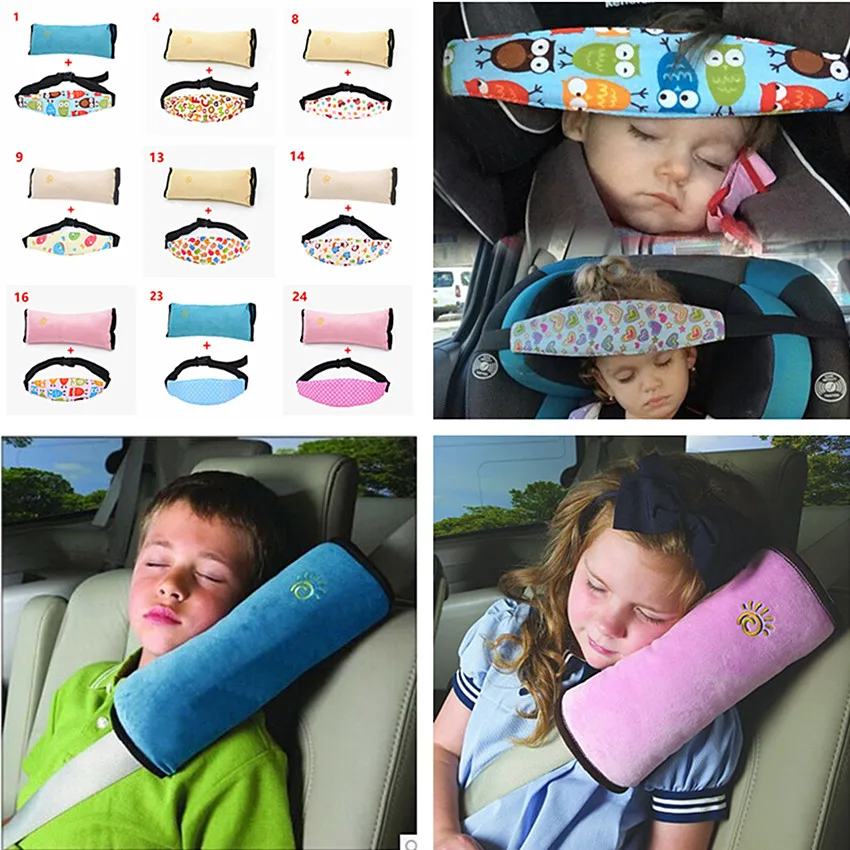 Car Safety Seat Sleep Positioner Children Head and Shoulder Safety Belts Protection Cushion Support