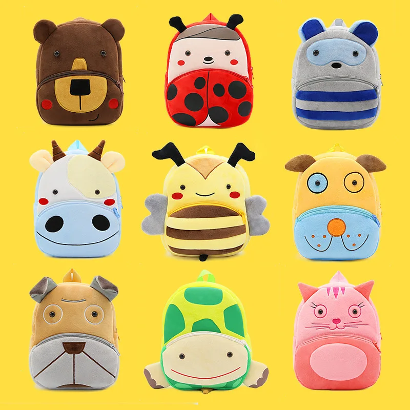 

Animal plush Backpack baby Lint Backpack Child cute cartoon kids mini school Children's toy boy girl bags student lovely bag