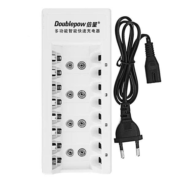 Meilleur Doublepow K08 Multi Fonction AA AAA 9 V NI MH NiCd Batterie Rechargeable Chargeur Multifonctionnel Intelligent Chargeur Rapide