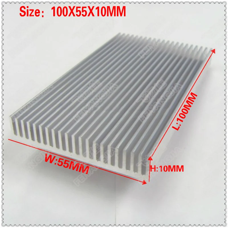 

(Free shipping) 5PCS lot Gdstime Aluminium Radiator Heatsink Heat Sink 100*55*10MM