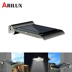 ARILUX 40 светодио дный Солнечный движения PIR Сенсор настенный светильник Водонепроницаемый открытый солнечный светильник сада безопасности