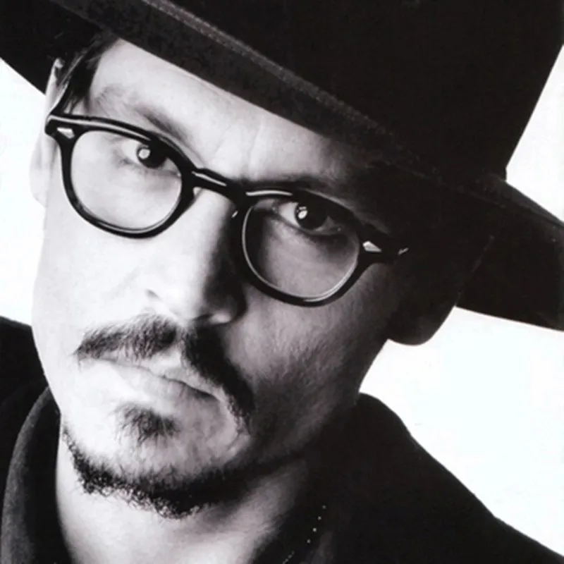 Imwete Jonny Depp стильные очки, оправа для мужчин и женщин, Классические брендовые прозрачные линзы, очки для женщин, ретро оптические оправы для очков, мужские