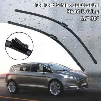 

2pcs 26inch 30inch Flat Front Windscreen Window Wiper Blades For Ford for S-Max 2006-2014