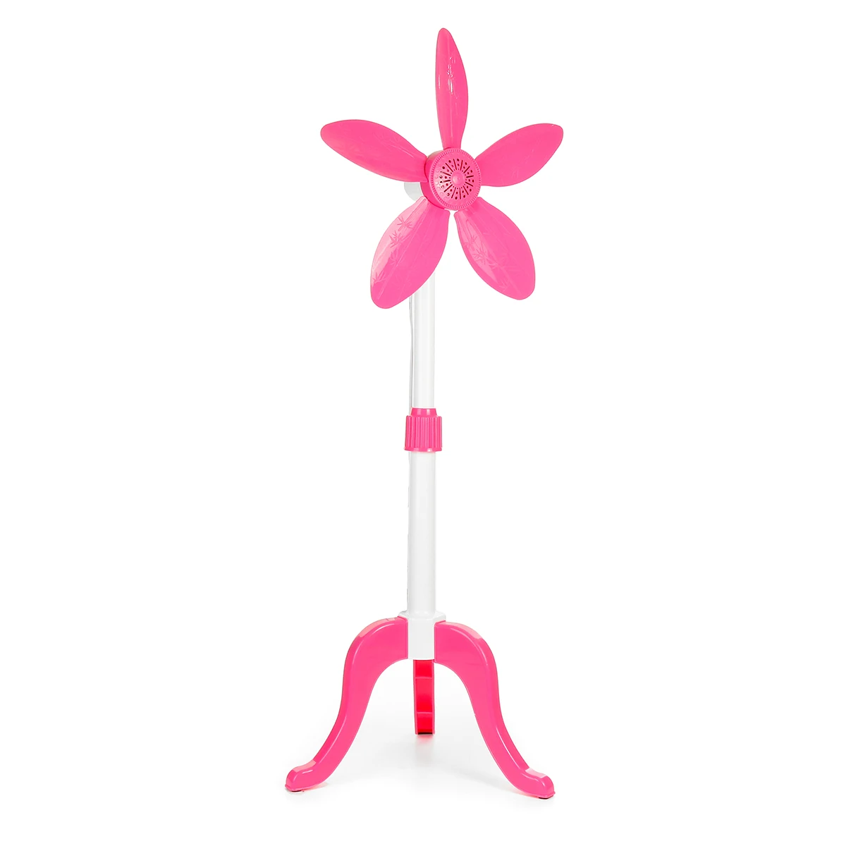 

Adjustable Telescopic Tripod Floor Fan Red Five-leaf Plane Diameter 41cm Household Electric Fan 220V 50Hz
