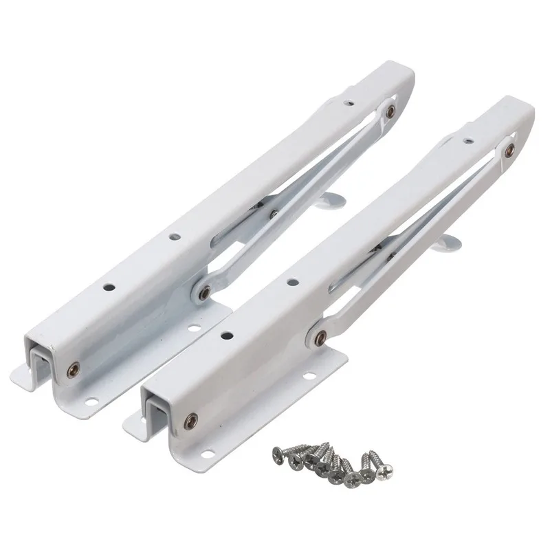 2Pcs Triangular Folding Bracket Metal Release Catch Support Bench Table Folding Shelf Bracket Home
