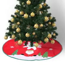Красная рождественская елка рождественский орнамент домашний пол декоративная ткань для юбки украшения для дома милые