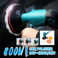800W Electric Polisher Polishing Machine Waxing Sander Buffer Speed Adjustable AC 220V Durable Multi-functional Head Anti-fall