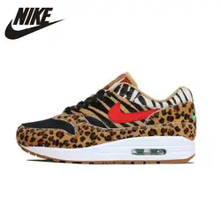 NIKE Air Max 1 оригинальный для мужчин s кроссовки дышащая стабильность поддержка спортивные кроссовки для мужчин обувь