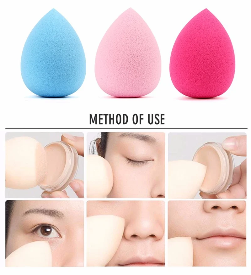 

SEPROFE 1 Pcs Water Drop Shape Cosmetic Puff Makeup Sponge Blender Face Flawles Foundation Cream Blending Cosmetic Powder Puff