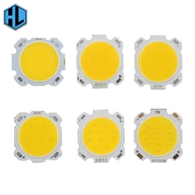 10 шт. светодиодный COB чип 3 Вт 5 Вт 7 Вт 10 Вт 12 Вт 15 Вт Холодный/теплый белый светильник 28 мм диаметр для DIY прожектор светильник Точечный светильник s светильники