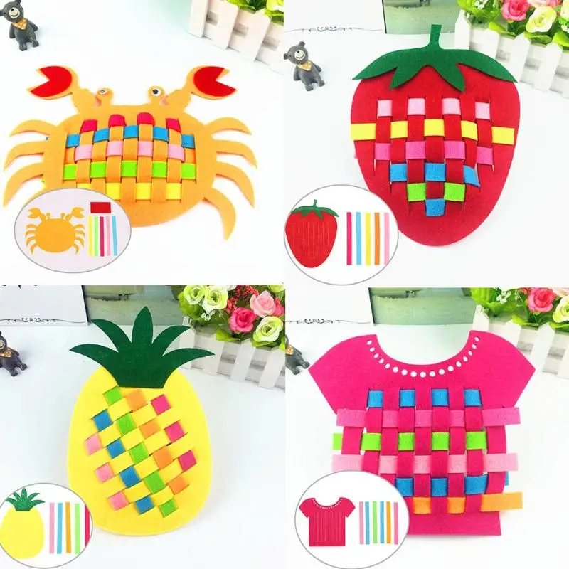 

Creative Cute Knitting Training Woven Toys Cognitive Color Kids DIY Educatioanal Early Learning Gift Development Toy