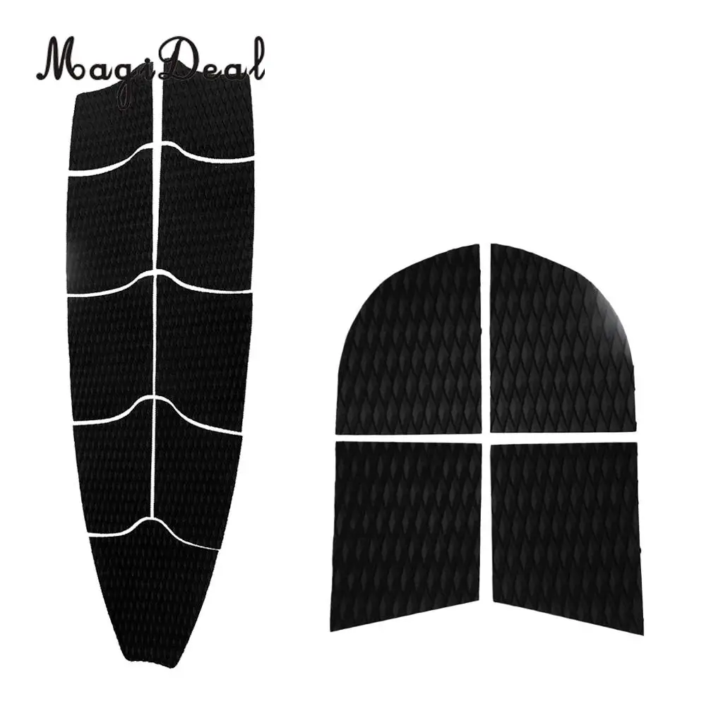 

MagiDeal 9 Pieces Full Deck Grip Mat with 4 Pieces Dog Traction Pad for SUP Surfboard Water Sports Longboard Surfboard Kayak