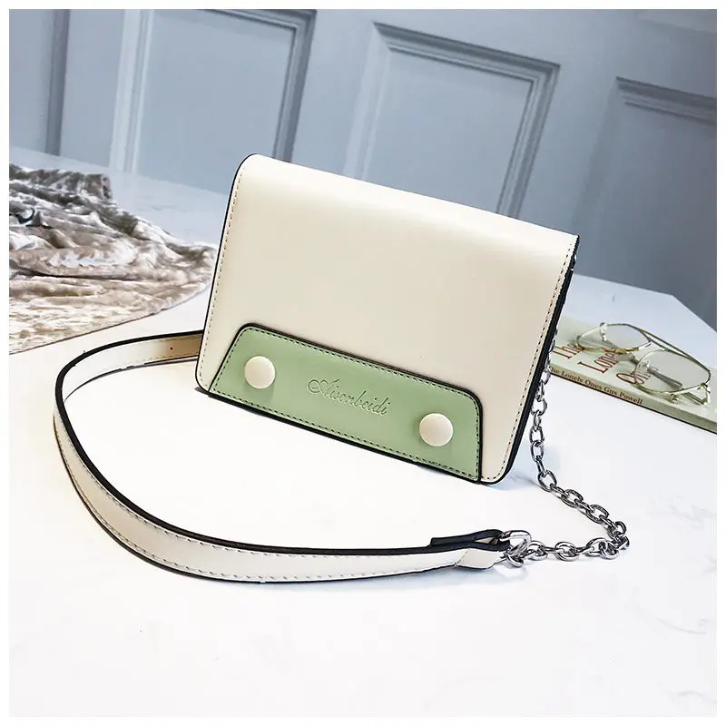 Signore Borse Catena Cuoio Femminile Crossbody Piccola Qualità Ragazze Telefono Del Nuovo Alta Spalla Semplice white yellow Le Per A Donne Beige Disegno Delle Di black Borsa nATYz7