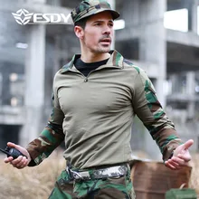 Мужские футболки Mouflage милитари, камуфляжная футболка, военные мужские футболки с длинным рукавом с лягушкой, охотничьи футболки