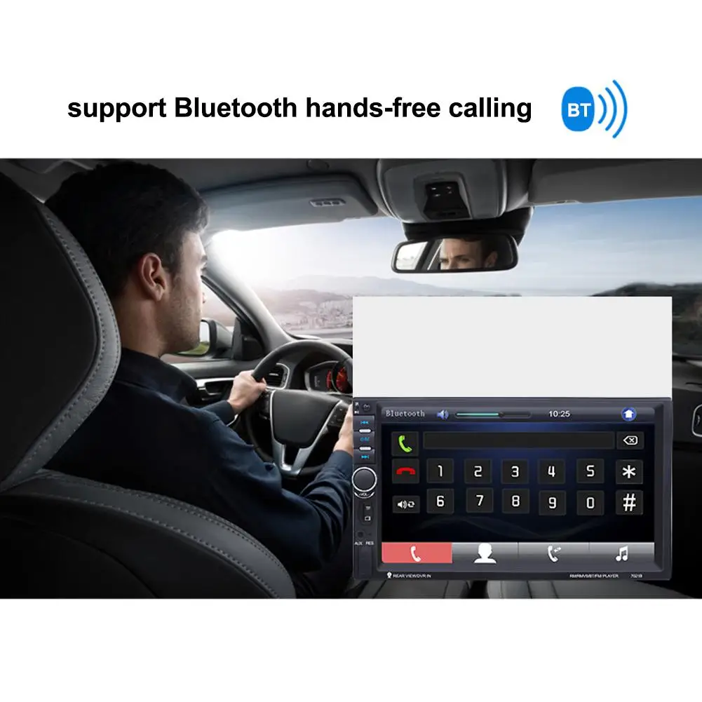 Авторадио 2 Din MP5 видеоплеер GPS навигация автомобильный Bluetooth стерео FM USB AUX радио