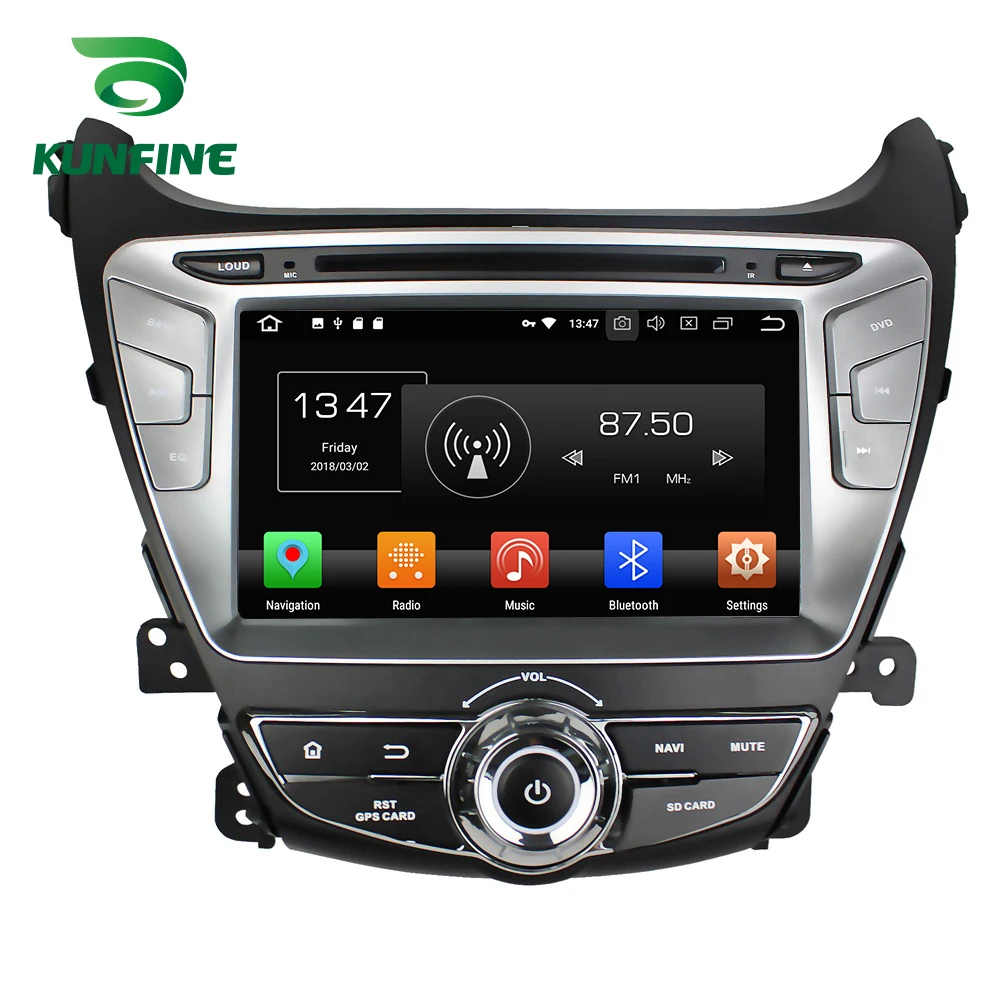 

Quad Core 2GB RAM Android 8.1Car DVD GPS Navigation Multimedia Player Car Stereo For Hyundai Elantra Avante 2014 Radio Headunit