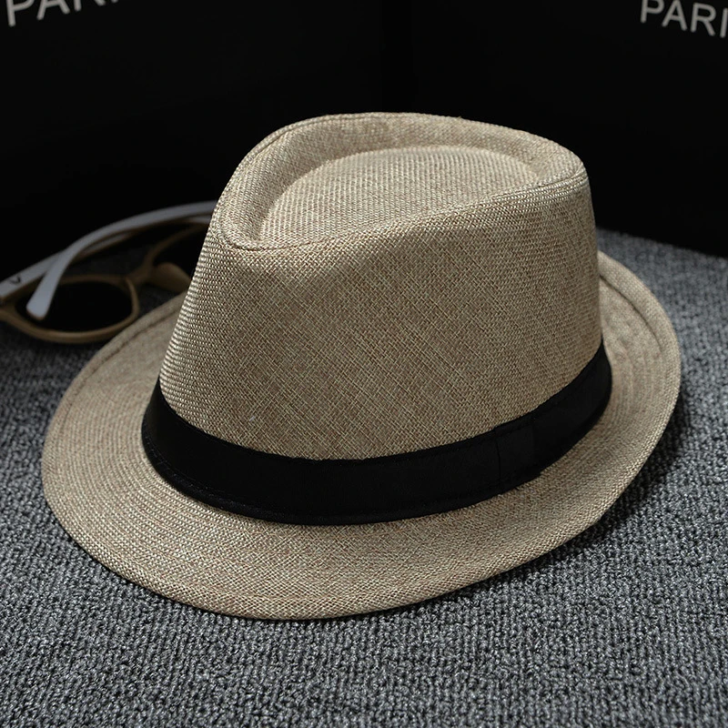 

Fashion Men Summer Cool Wide Brim Fedora Straw Made Indiana Jones Style Hat