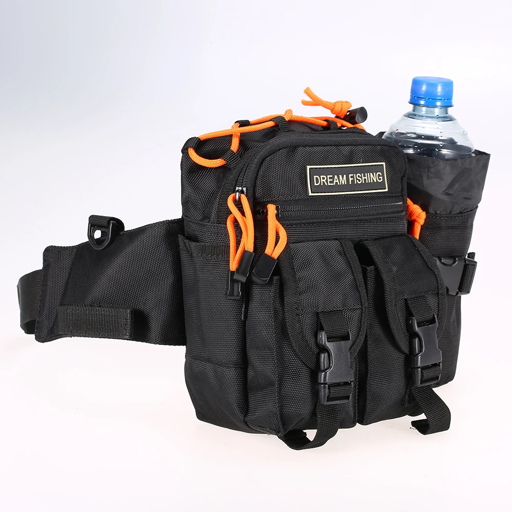 Multifunctional Fishing Reel Bag Waist Pack Portable Outdoor Fishing