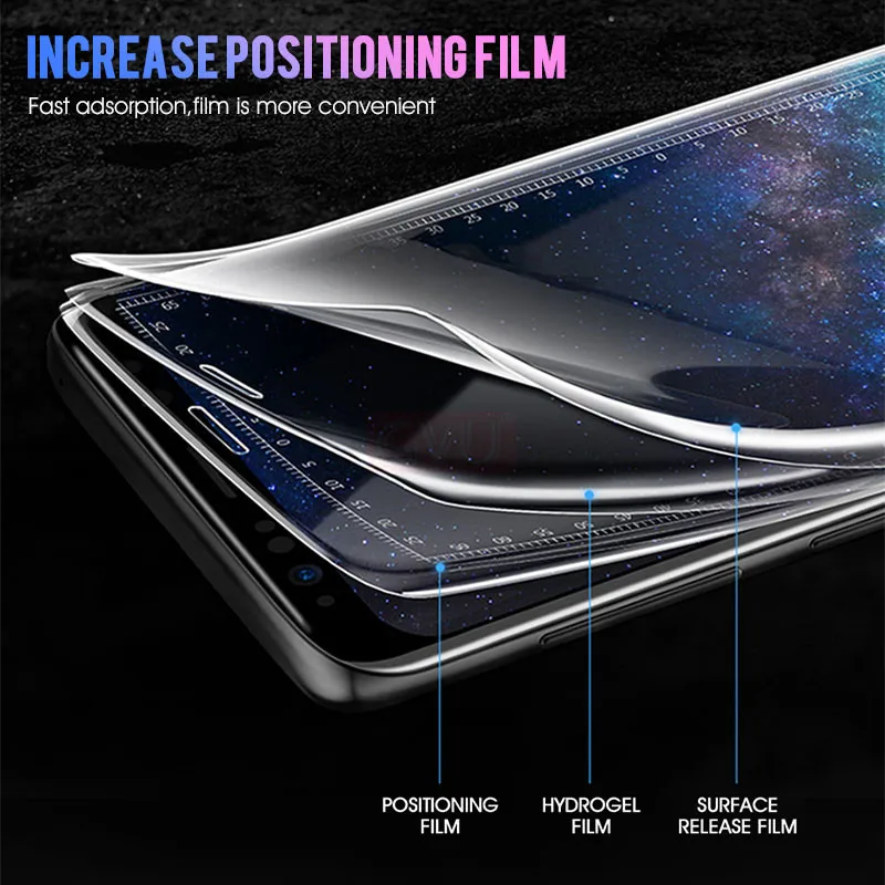 9D полное покрытие мягкая Гидрогелевая пленка для samsung Galaxy Note 8 9 S8 S9 Защита экрана для samsung S9 S8 S7 S6 Edge Plus не стекло