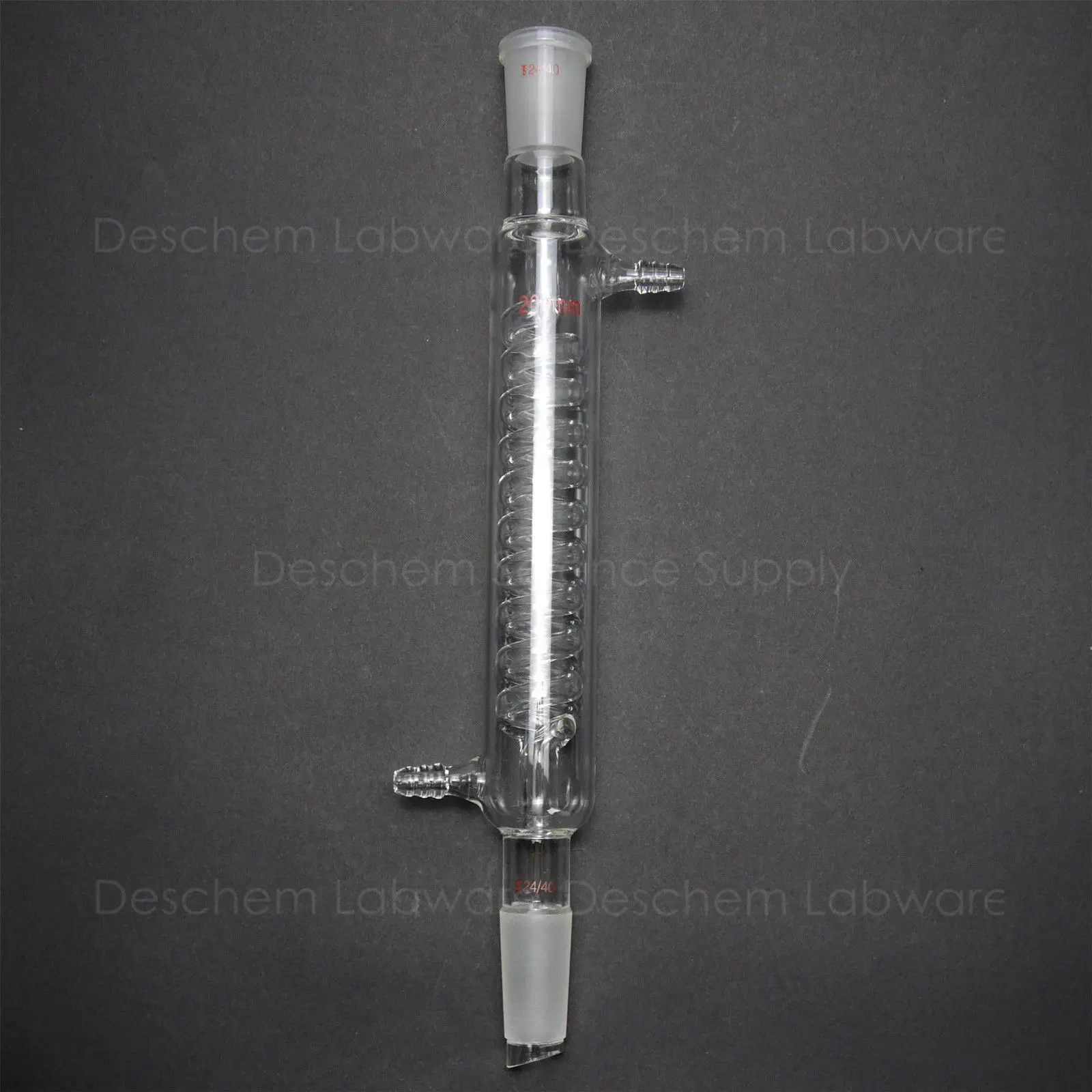 200 мм 24/40 Грэм конденсаторная катушка стеклянный теплообменник лабораторная стеклянная посуда