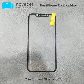 

5pcs/Lot Novecel A+ Quality Front Screen Outer Glass Lens With OCA Replacement for iPhone X XR XS Max Repair Parts