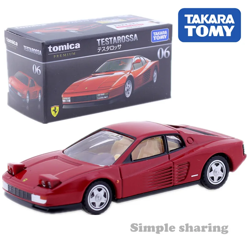 

Takara Tomy Tomica Premium 06 Ferrari Testarossa Scale 1:61 Motors Vehicle Diecast Metal Model Collectable New Kids Toys