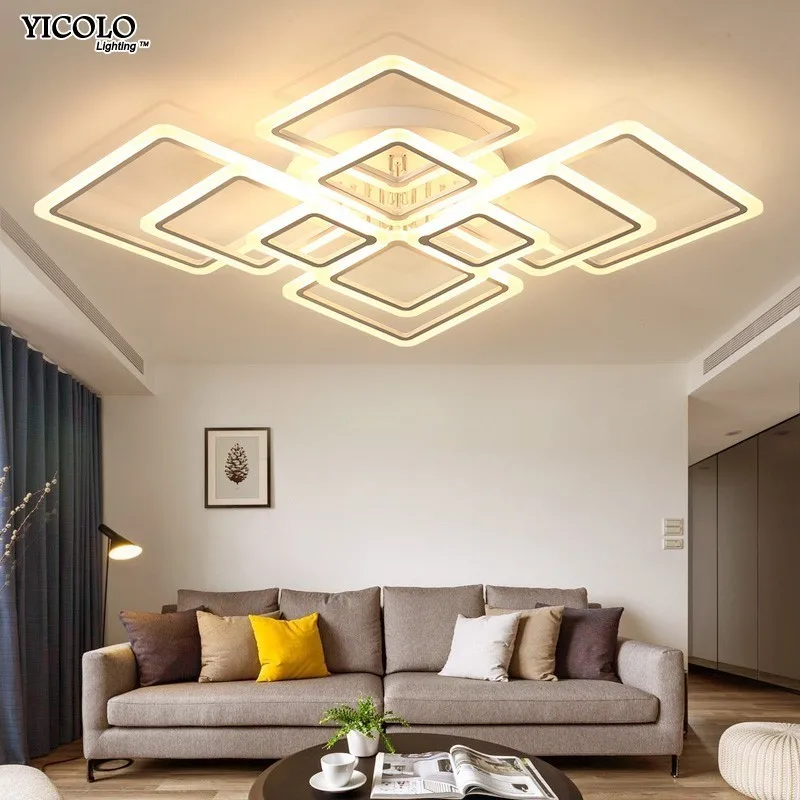 

Acrylic Modern LED Ceiling Lights Dimmable Living Room Bedroom Kitchen Surface Mount Home Decoration Plafondlamp Lighting