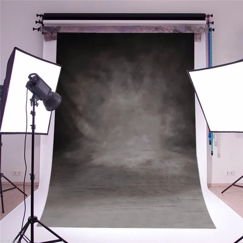 

1Pcs 90X150cm 3x5FT Vinyl Retro Grey Wall Photography Backdrop Background Studio Prop