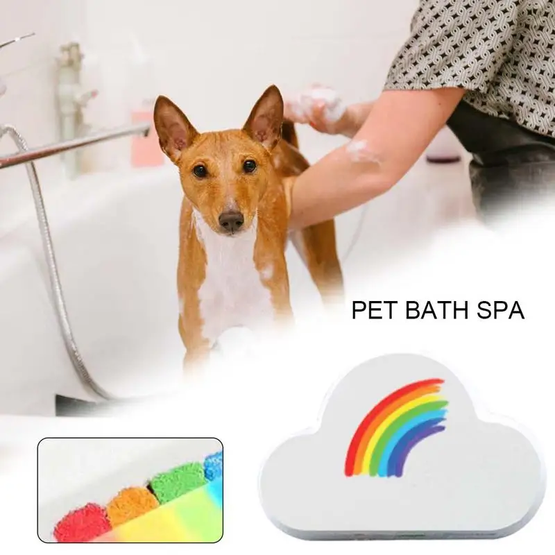 

Effervescent Pet Dog Bath Ball For Dog Bathing Tool Prevent Itchy Skin Problems Rainbow Bath Ball Dog Cat Health Care Supplies