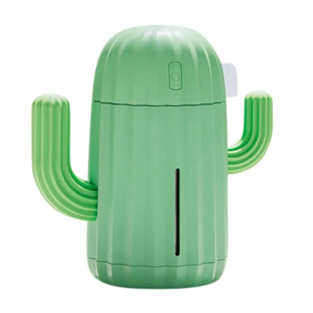 

Mini 340Ml Usb Air Humidifier Green Cactus Timing Aromatherapy Diffuser Mist Maker Fogger Aroma Atomizer For Home