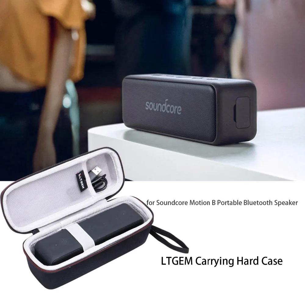 LTGEM EVA Жесткий Чехол для Anker Soundcore Motion B портативный Bluetooth динамик дорожная Защитная