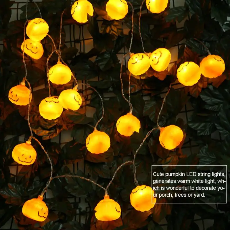 LED String Lights Battery Powered Halloween Pumpkin LED String Lamp for Party pisca pisca Helloween Decoration Fairy Lights LED String Lights Battery Powered Halloween Pumpkin LED String Lamp for Party pisca pisca Helloween Decoration Fairy Lights