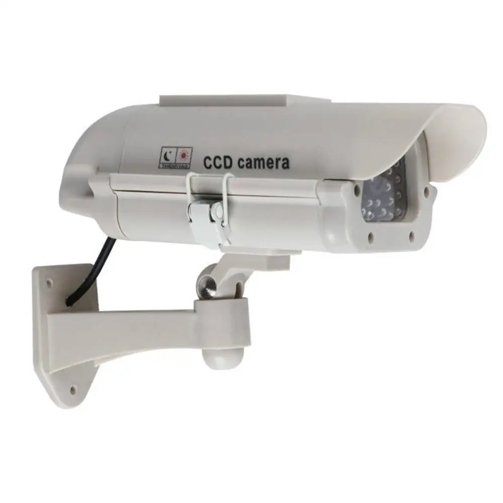 

Fake Dummy Camera Red LED Light Bullet Camera LED Solar Light Outdoor CCD Camera Fake Camera Security Home