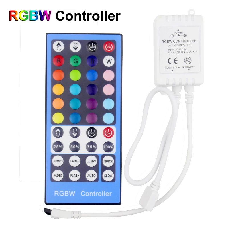 

DC 12V 24V IR Remote Led RGBWW RGBW Controller 40 Key RGBW RGBWW Controller for Led Strip RGBWW RGBW Led Controller