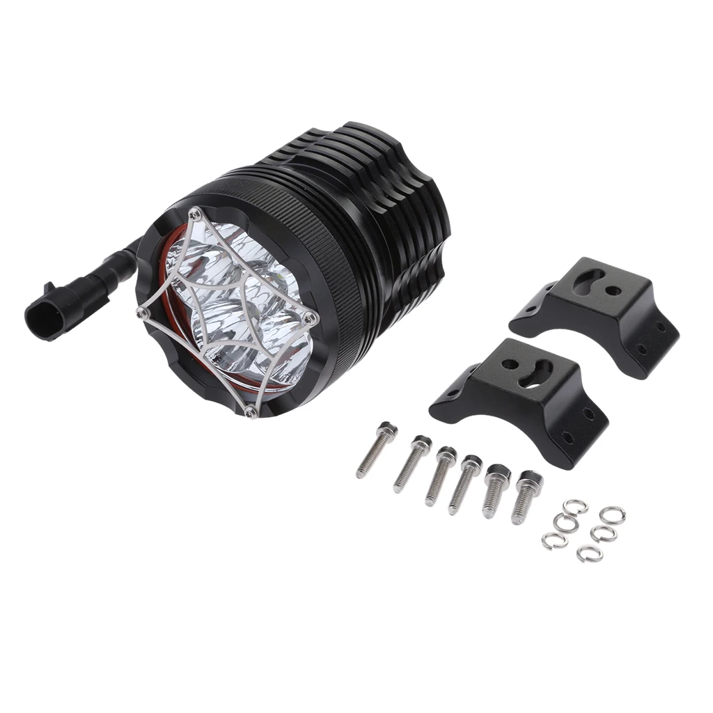 

Waterproof LED Headlight Fog Light Spotlight Driving Auxiliary Light 3 Modes for Motorcycle ATV Dirt Bike